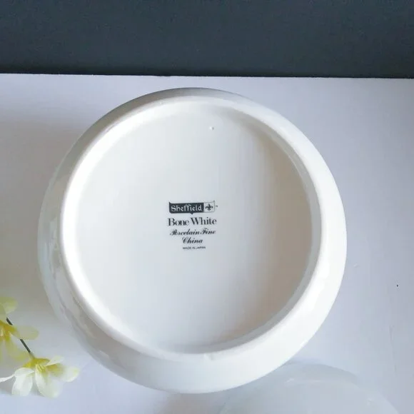 Sheffield White Vegetable Bowl Fine China Porcelain - Picture 9 of 13